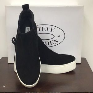 steve madden ferry black suede